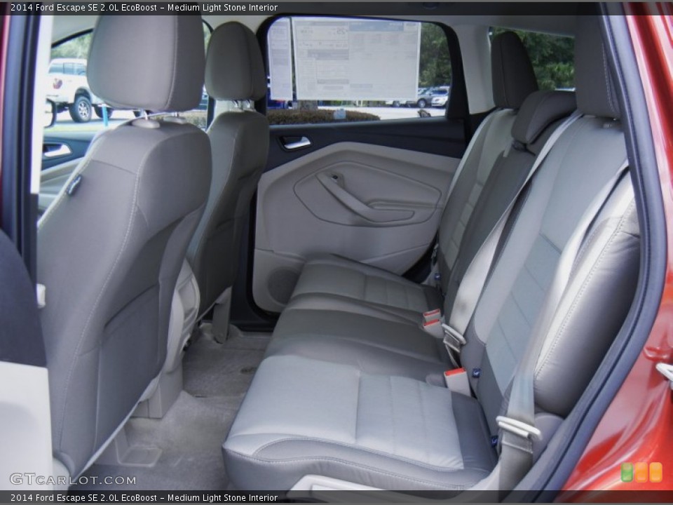 Medium Light Stone Interior Rear Seat for the 2014 Ford Escape SE 2.0L EcoBoost #82488602