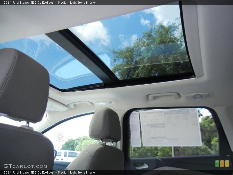 Medium Light Stone Interior Sunroof for the 2014 Ford Escape SE 2.0L EcoBoost #82488623