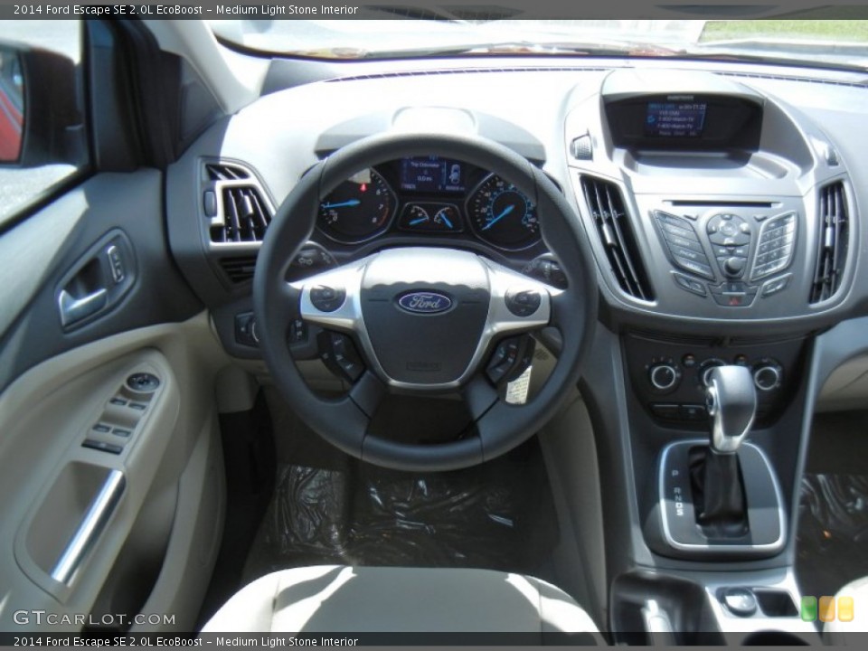 Medium Light Stone Interior Dashboard for the 2014 Ford Escape SE 2.0L EcoBoost #82488650