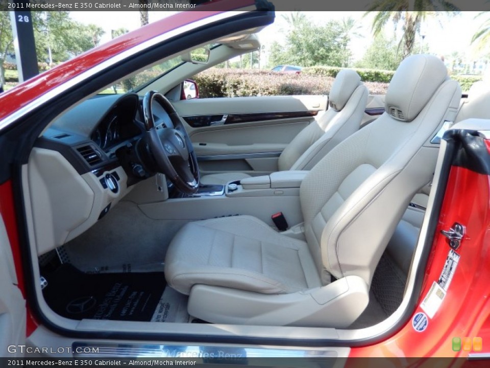 Almond/Mocha Interior Front Seat for the 2011 Mercedes-Benz E 350 Cabriolet #82489503