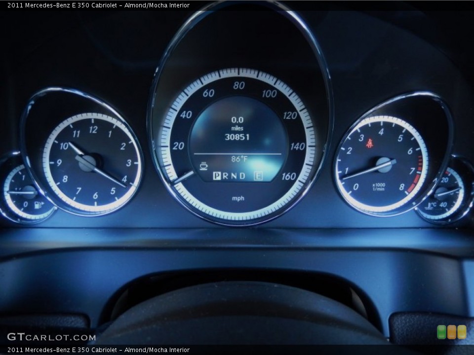 Almond/Mocha Interior Gauges for the 2011 Mercedes-Benz E 350 Cabriolet #82489687