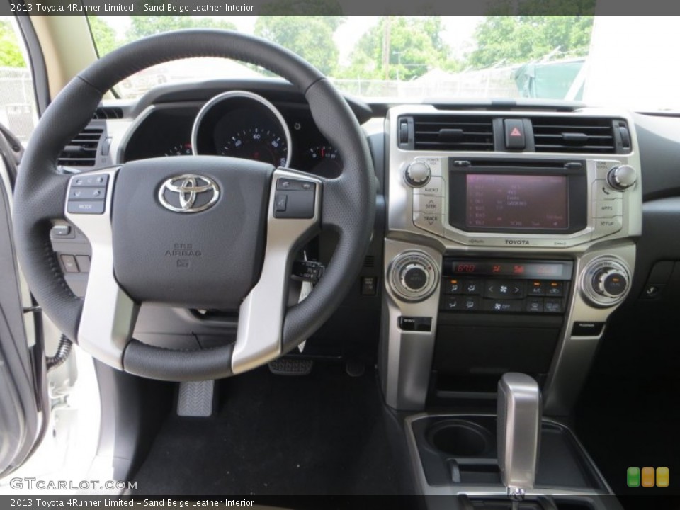 Sand Beige Leather Interior Dashboard for the 2013 Toyota 4Runner Limited #82489847