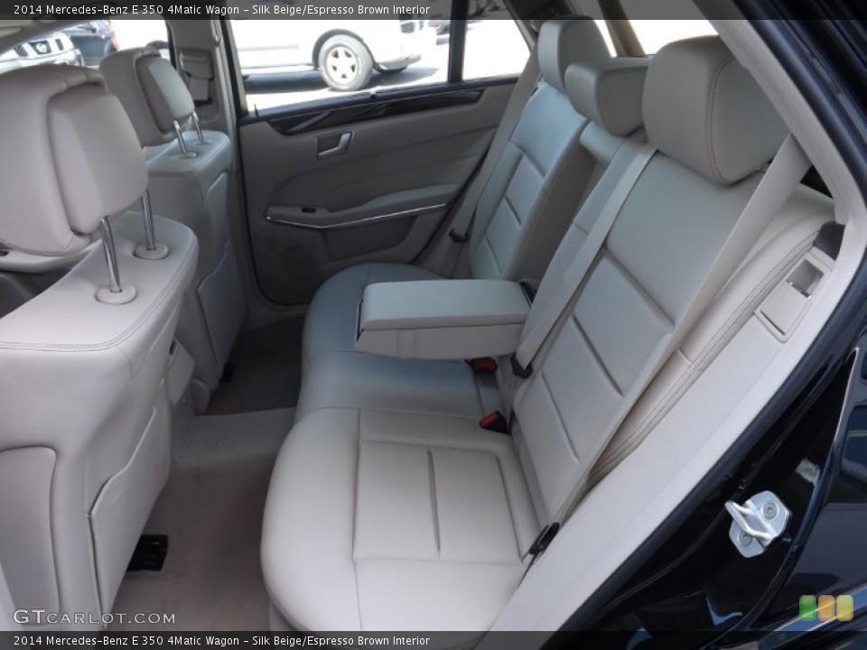 Silk Beige/Espresso Brown Interior Rear Seat for the 2014 Mercedes-Benz E 350 4Matic Wagon #82489940