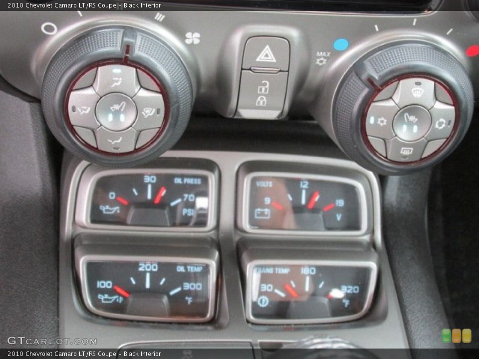 Black Interior Controls for the 2010 Chevrolet Camaro LT/RS Coupe #82489975