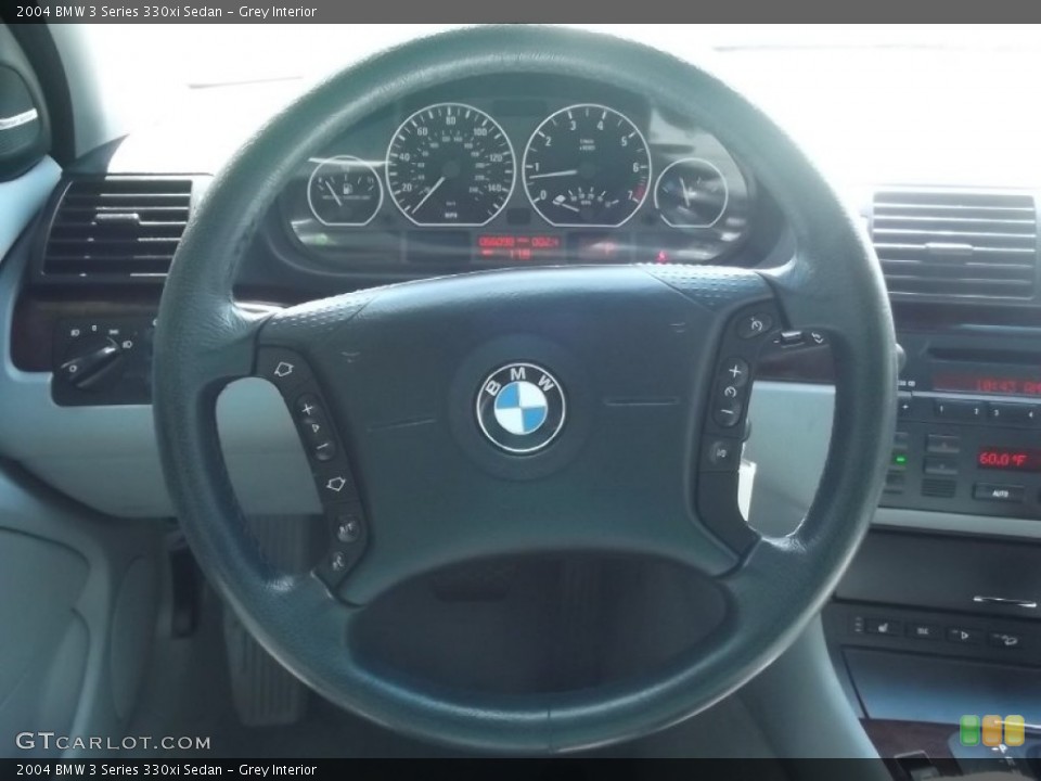 Grey Interior Steering Wheel for the 2004 BMW 3 Series 330xi Sedan #82491110