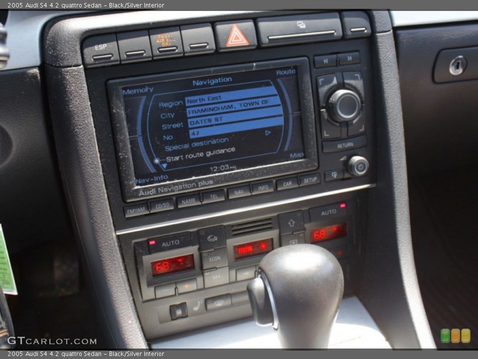 Black/Silver Interior Controls for the 2005 Audi S4 4.2 quattro Sedan #82493108
