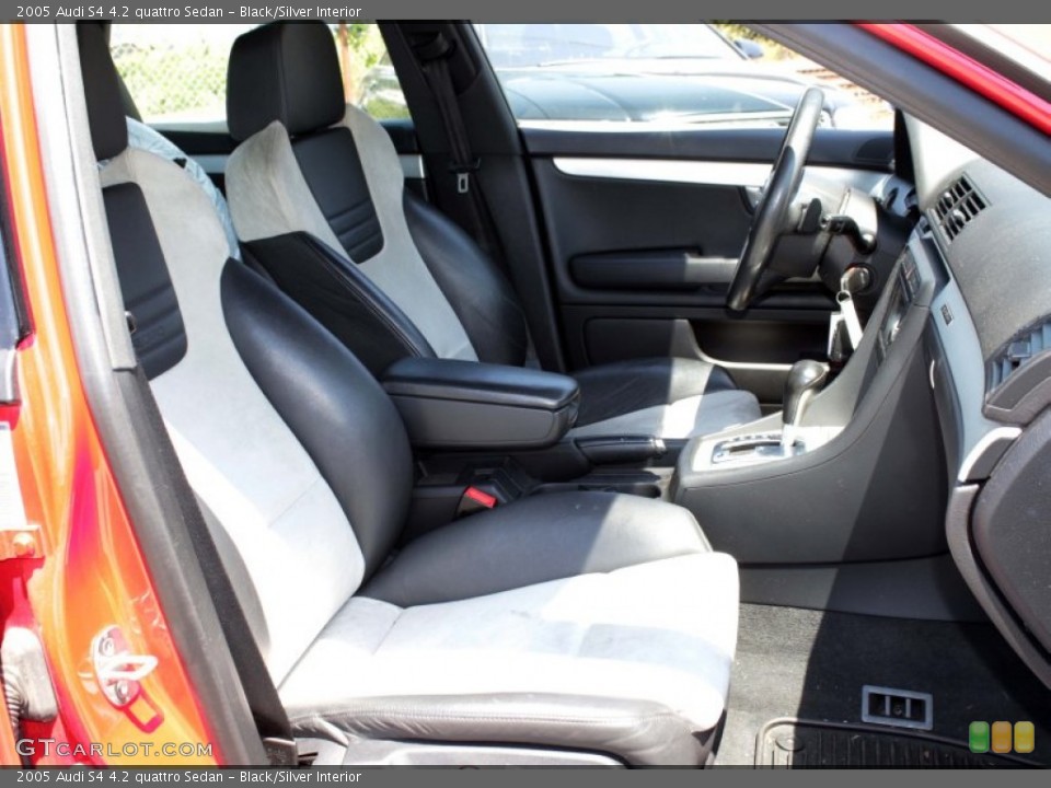 Black/Silver Interior Front Seat for the 2005 Audi S4 4.2 quattro Sedan #82493171