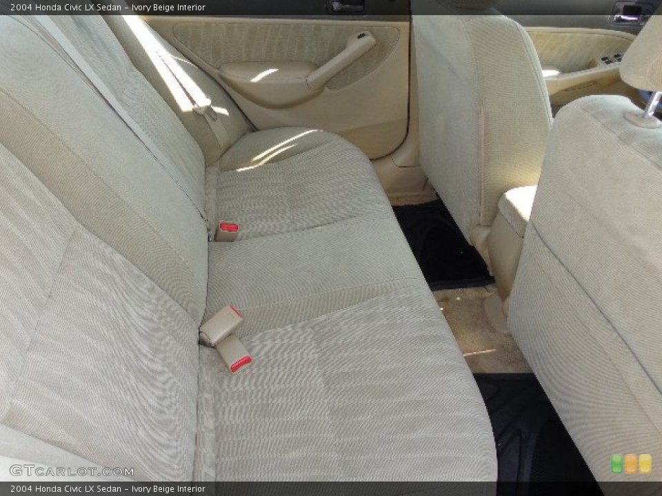 Ivory Beige Interior Rear Seat for the 2004 Honda Civic LX Sedan #82495640