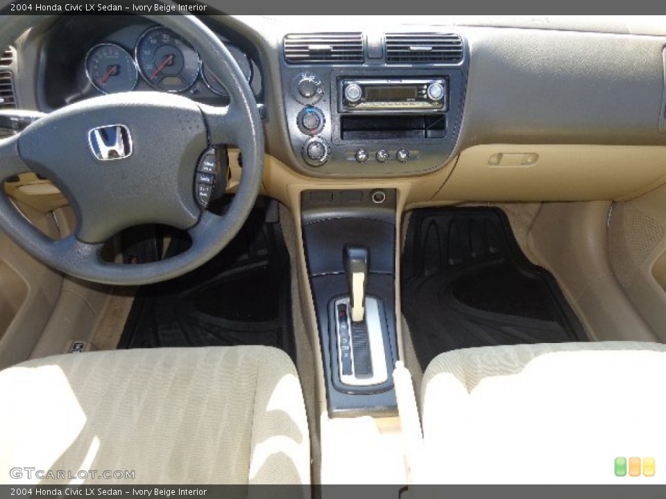 Ivory Beige Interior Dashboard for the 2004 Honda Civic LX Sedan #82495673