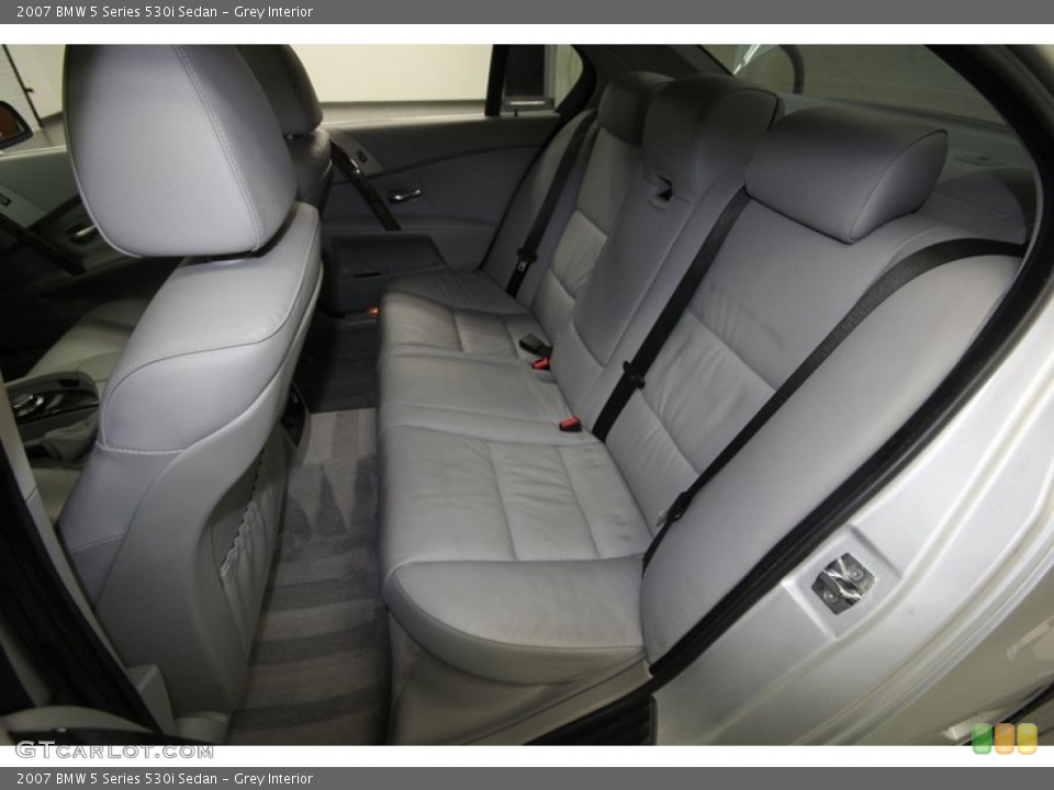Grey Interior Rear Seat for the 2007 BMW 5 Series 530i Sedan #82496663