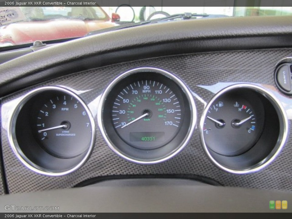Charcoal Interior Gauges for the 2006 Jaguar XK XKR Convertible #82498573