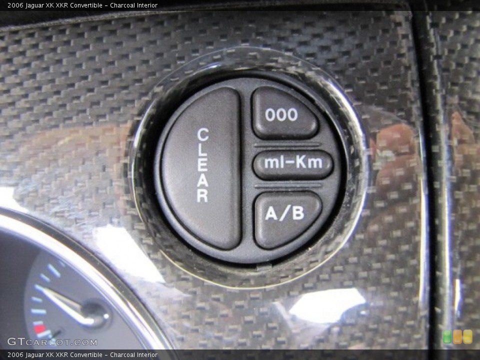 Charcoal Interior Controls for the 2006 Jaguar XK XKR Convertible #82498751