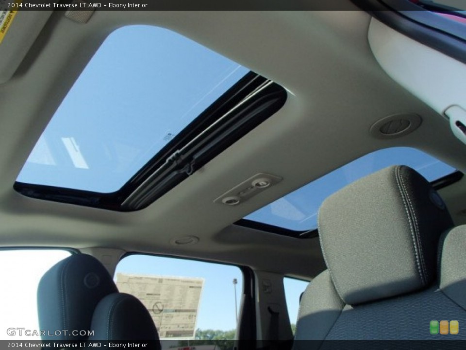 Ebony Interior Sunroof for the 2014 Chevrolet Traverse LT AWD #82502416