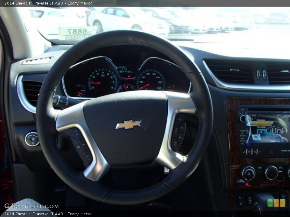 Ebony Interior Steering Wheel for the 2014 Chevrolet Traverse LT AWD #82502490