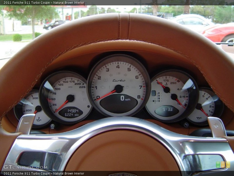Natural Brown Interior Gauges for the 2011 Porsche 911 Turbo Coupe #82503622