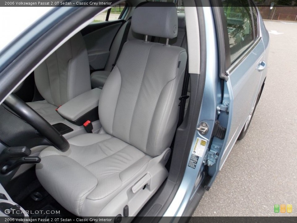 Classic Grey Interior Front Seat for the 2006 Volkswagen Passat 2.0T Sedan #82504073