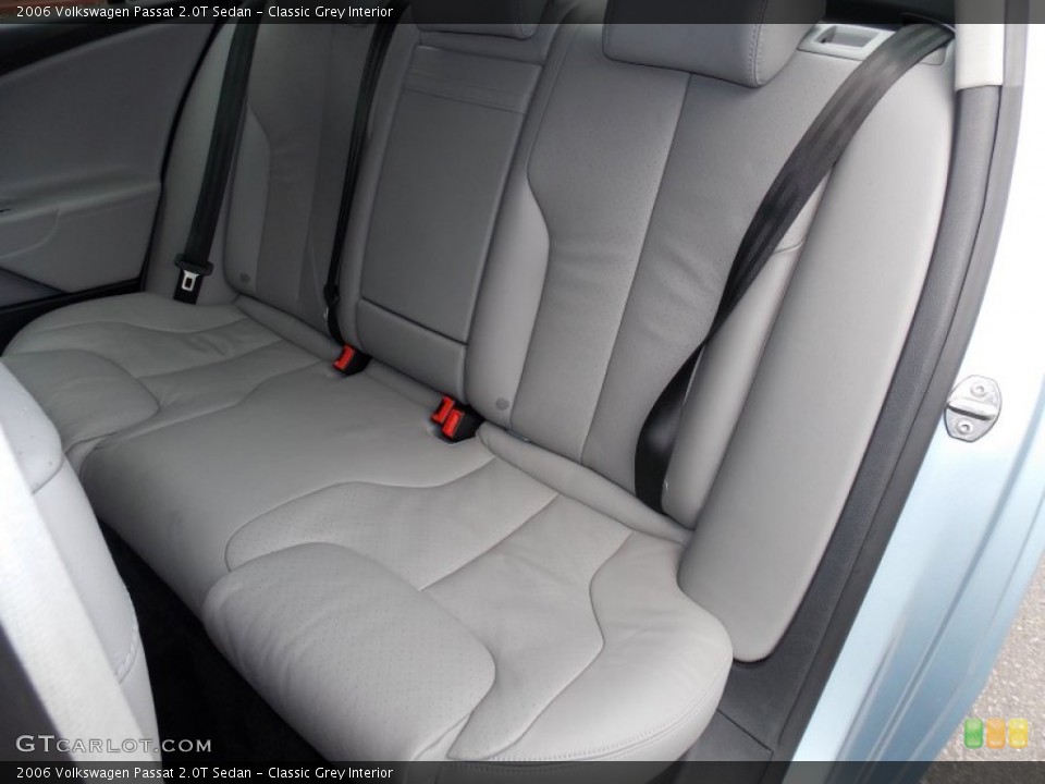 Classic Grey Interior Rear Seat for the 2006 Volkswagen Passat 2.0T Sedan #82504186