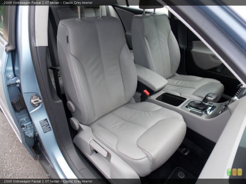 Classic Grey Interior Front Seat for the 2006 Volkswagen Passat 2.0T Sedan #82504273