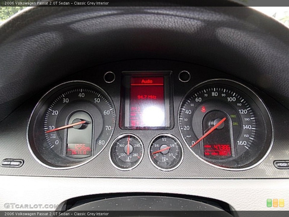 Classic Grey Interior Gauges for the 2006 Volkswagen Passat 2.0T Sedan #82504457
