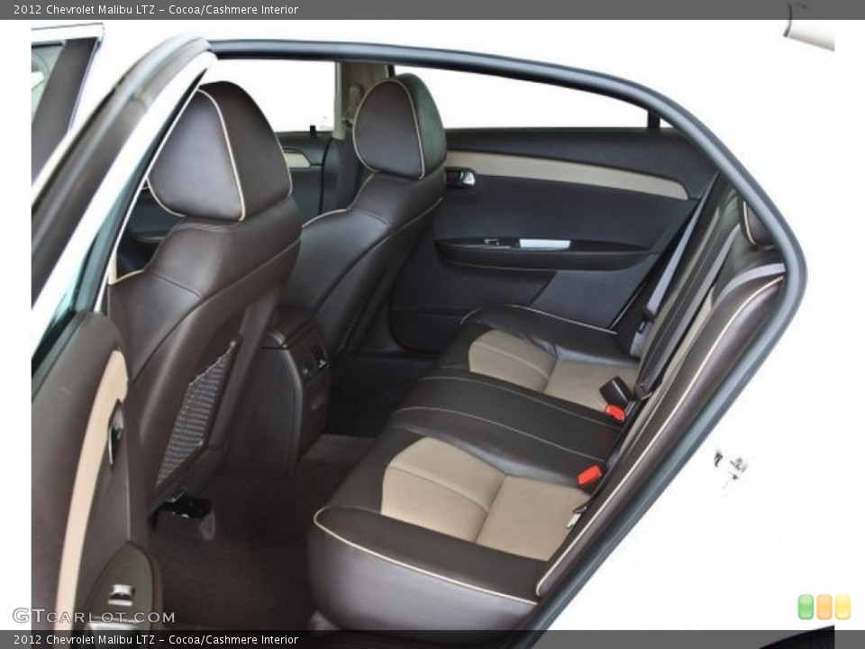 Cocoa/Cashmere Interior Rear Seat for the 2012 Chevrolet Malibu LTZ #82506495