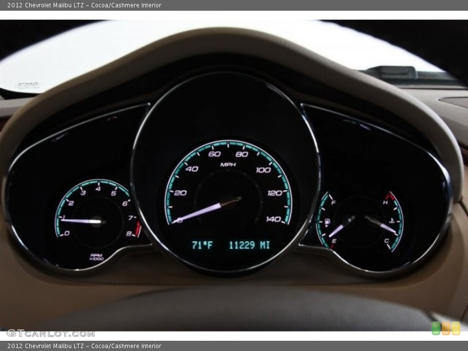 Cocoa/Cashmere Interior Gauges for the 2012 Chevrolet Malibu LTZ #82506542