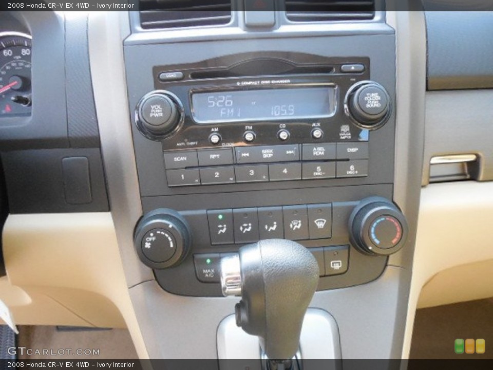 Ivory Interior Controls for the 2008 Honda CR-V EX 4WD #82507078