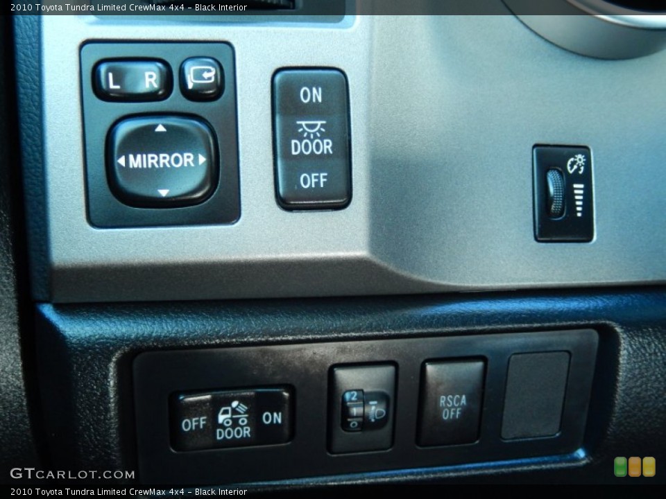 Black Interior Controls for the 2010 Toyota Tundra Limited CrewMax 4x4 #82508390