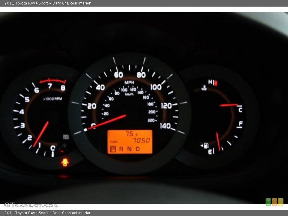 Dark Charcoal Interior Gauges for the 2011 Toyota RAV4 Sport #82509854