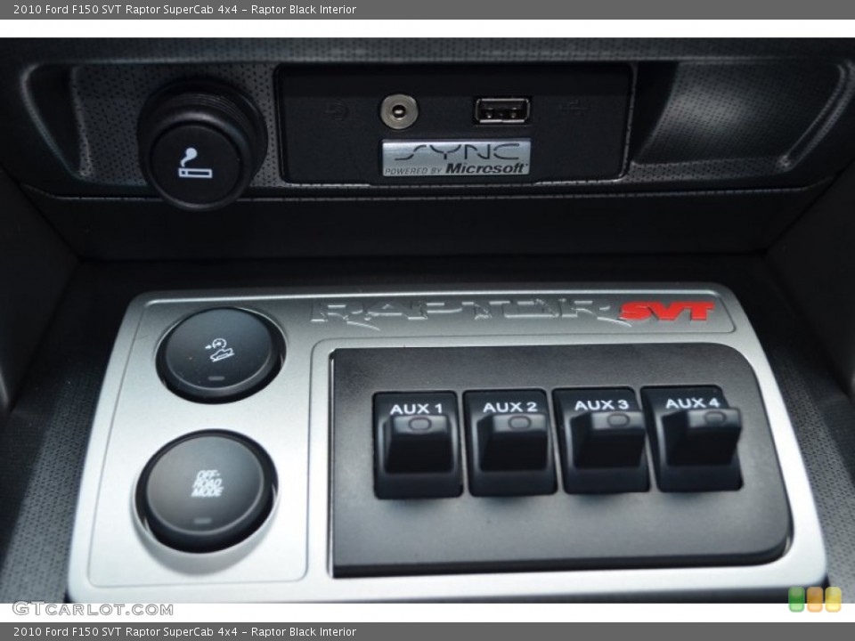 Raptor Black Interior Controls for the 2010 Ford F150 SVT Raptor SuperCab 4x4 #82510521