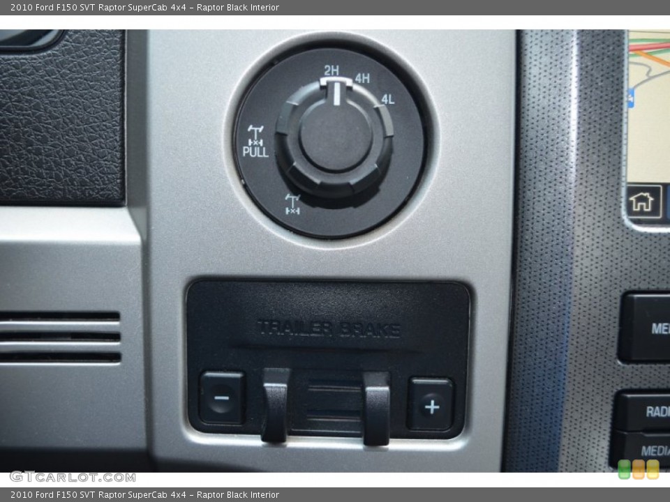 Raptor Black Interior Controls for the 2010 Ford F150 SVT Raptor SuperCab 4x4 #82510556