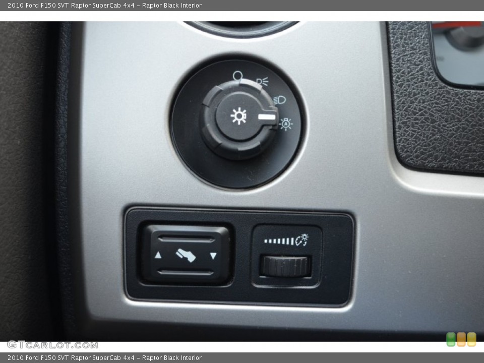 Raptor Black Interior Controls for the 2010 Ford F150 SVT Raptor SuperCab 4x4 #82510631