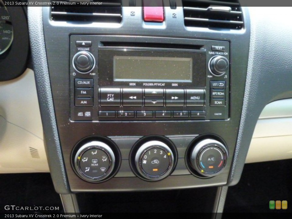 Ivory Interior Controls for the 2013 Subaru XV Crosstrek 2.0 Premium #82510876