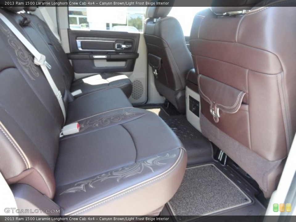 Canyon Brown/Light Frost Beige Interior Rear Seat for the 2013 Ram 1500 Laramie Longhorn Crew Cab 4x4 #82511139