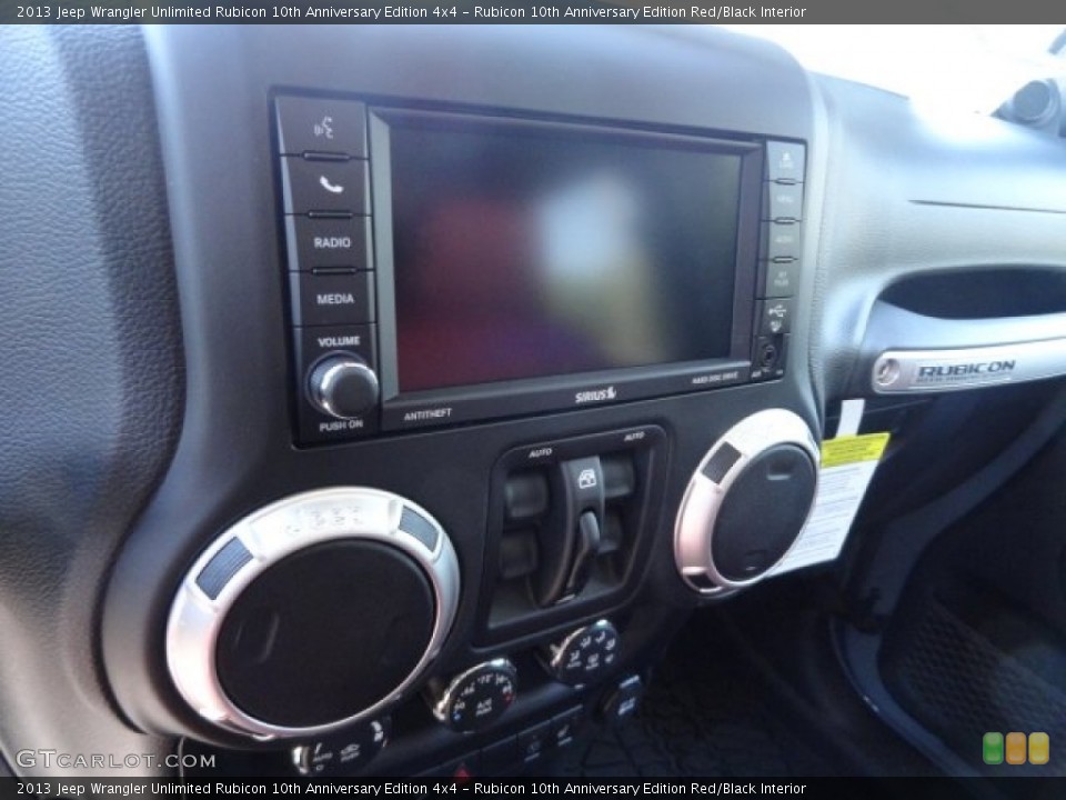 Rubicon 10th Anniversary Edition Red/Black Interior Controls for the 2013 Jeep Wrangler Unlimited Rubicon 10th Anniversary Edition 4x4 #82512040