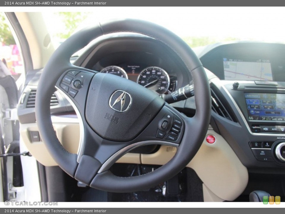 Parchment Interior Steering Wheel for the 2014 Acura MDX SH-AWD Technology #82512101