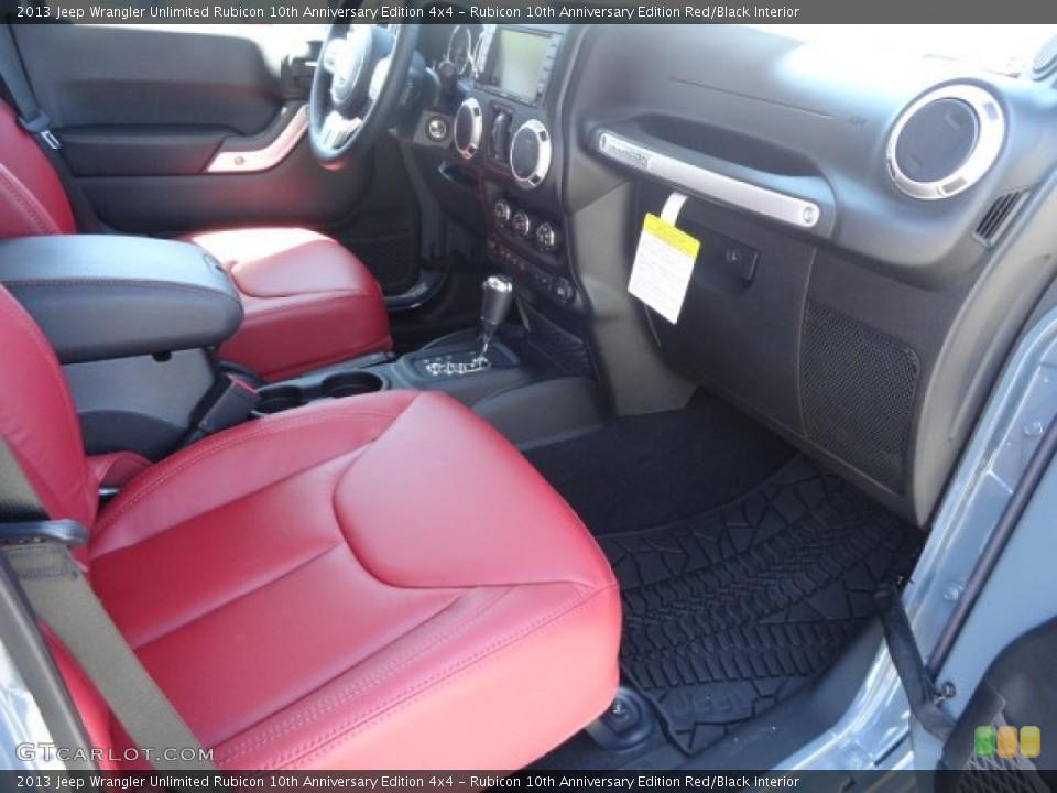 Rubicon 10th Anniversary Edition Red/Black Interior Photo for the 2013 Jeep Wrangler Unlimited Rubicon 10th Anniversary Edition 4x4 #82512228