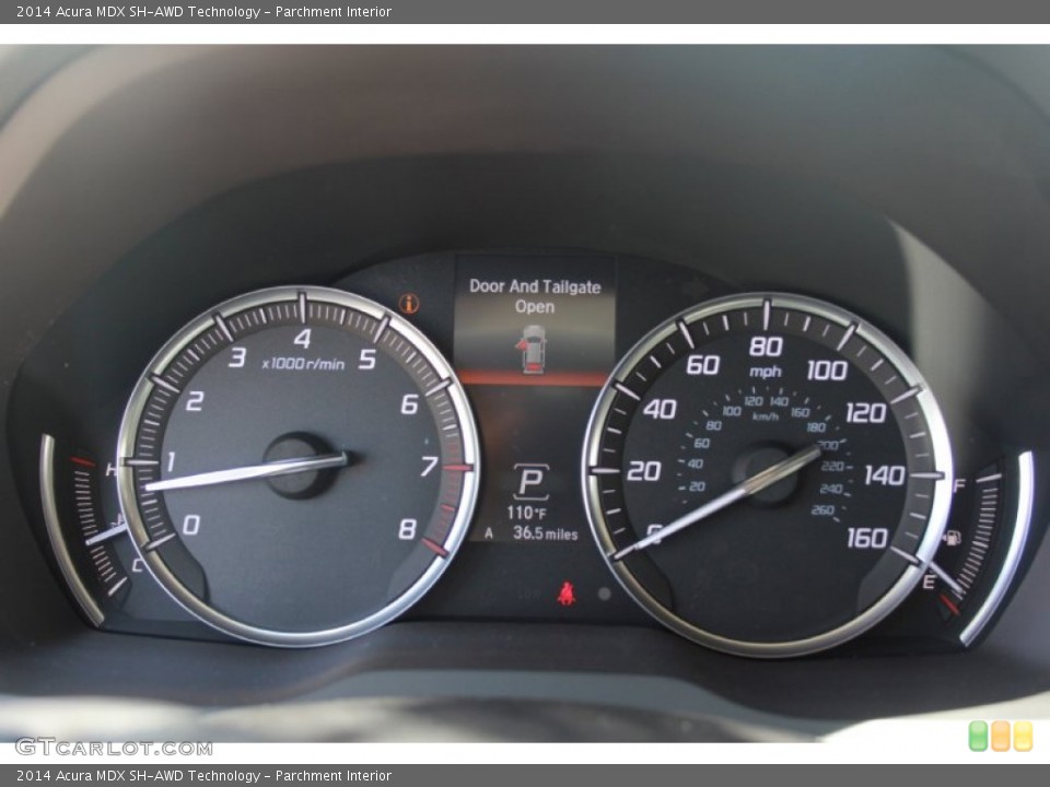 Parchment Interior Gauges for the 2014 Acura MDX SH-AWD Technology #82512236