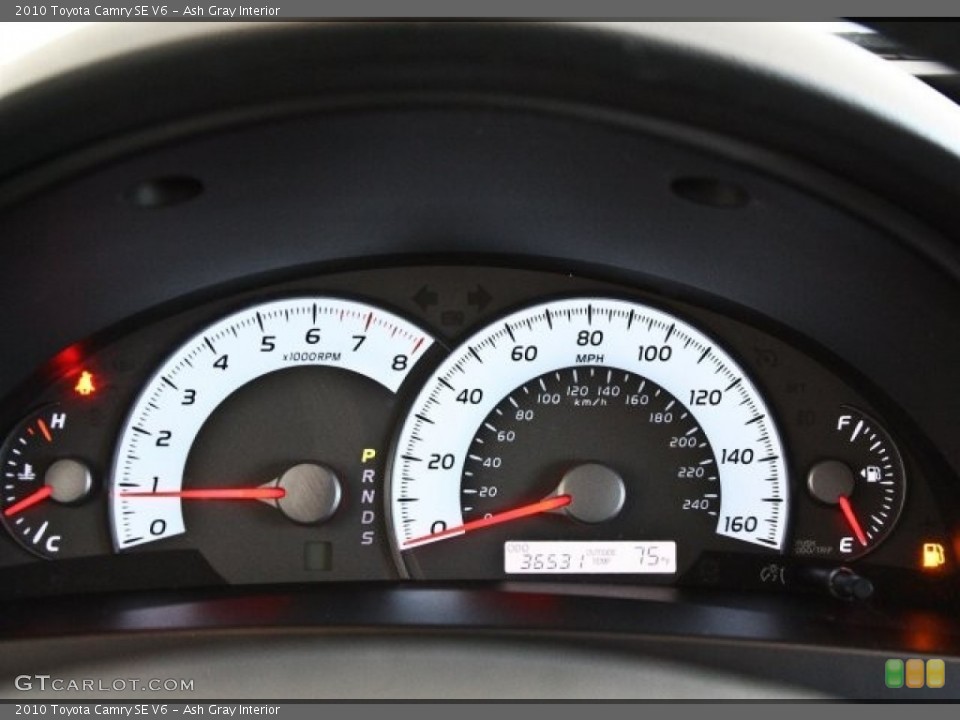 Ash Gray Interior Gauges for the 2010 Toyota Camry SE V6 #82513067