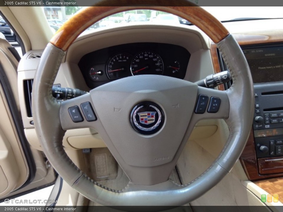 Cashmere Interior Steering Wheel for the 2005 Cadillac STS V6 #82514503