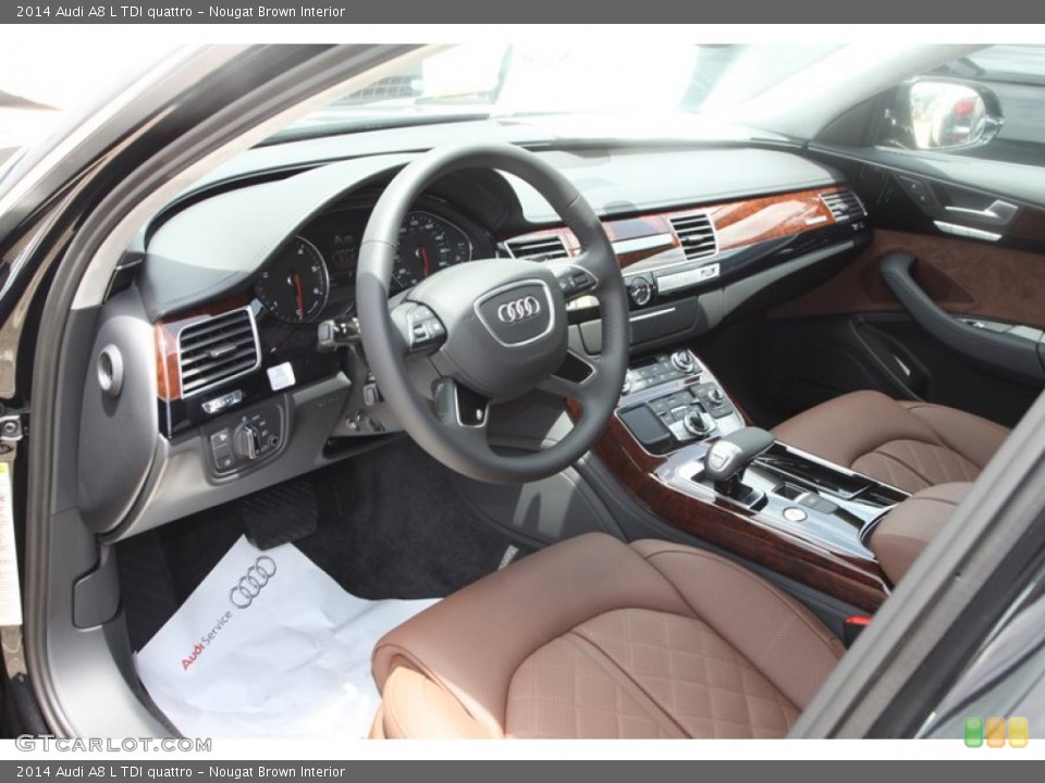 Nougat Brown Interior Prime Interior for the 2014 Audi A8 L TDI quattro #82514942