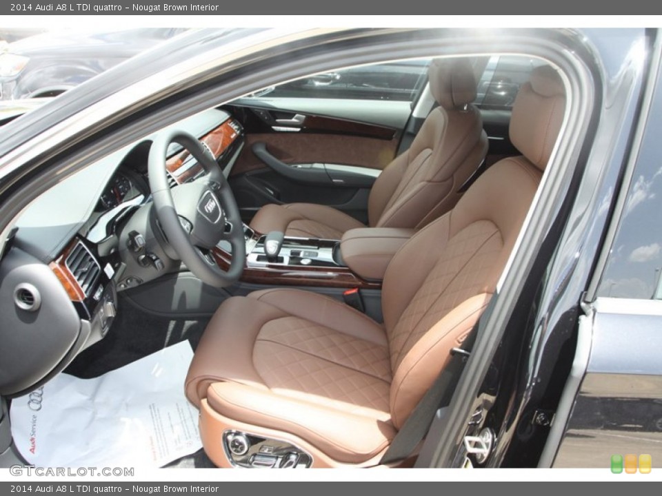 Nougat Brown Interior Front Seat for the 2014 Audi A8 L TDI quattro #82514962