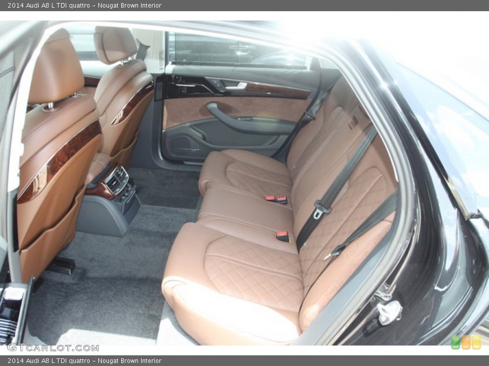 Nougat Brown Interior Rear Seat for the 2014 Audi A8 L TDI quattro #82515024