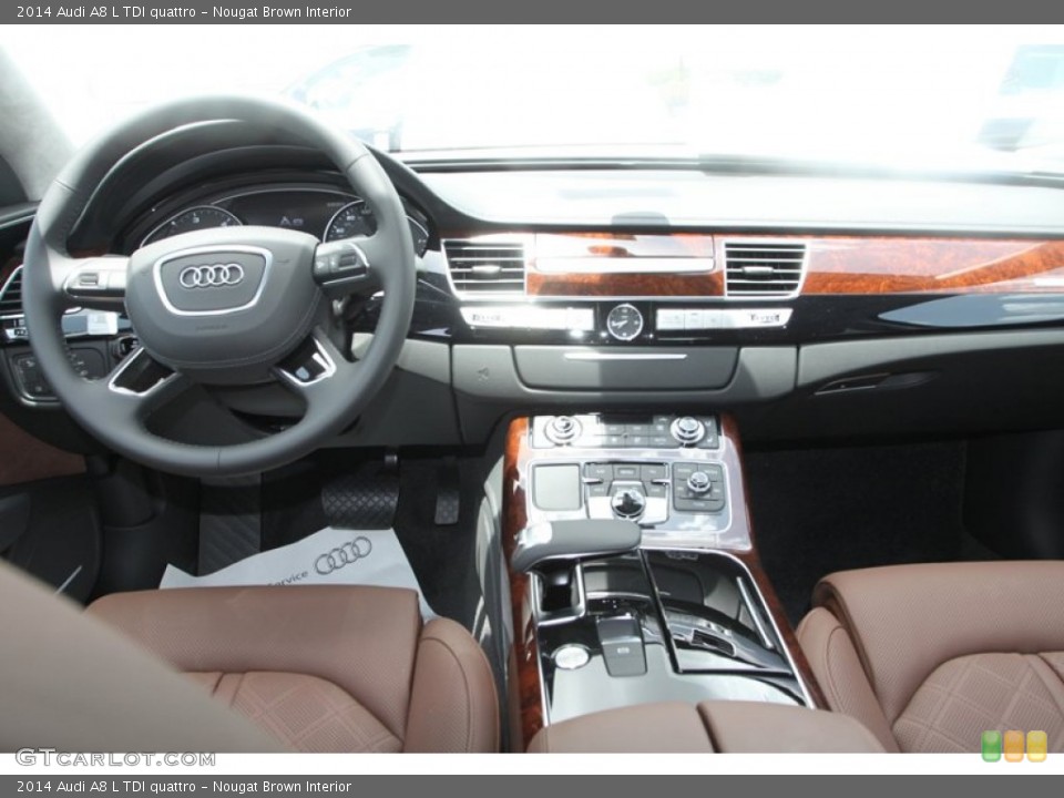 Nougat Brown Interior Dashboard for the 2014 Audi A8 L TDI quattro #82515048