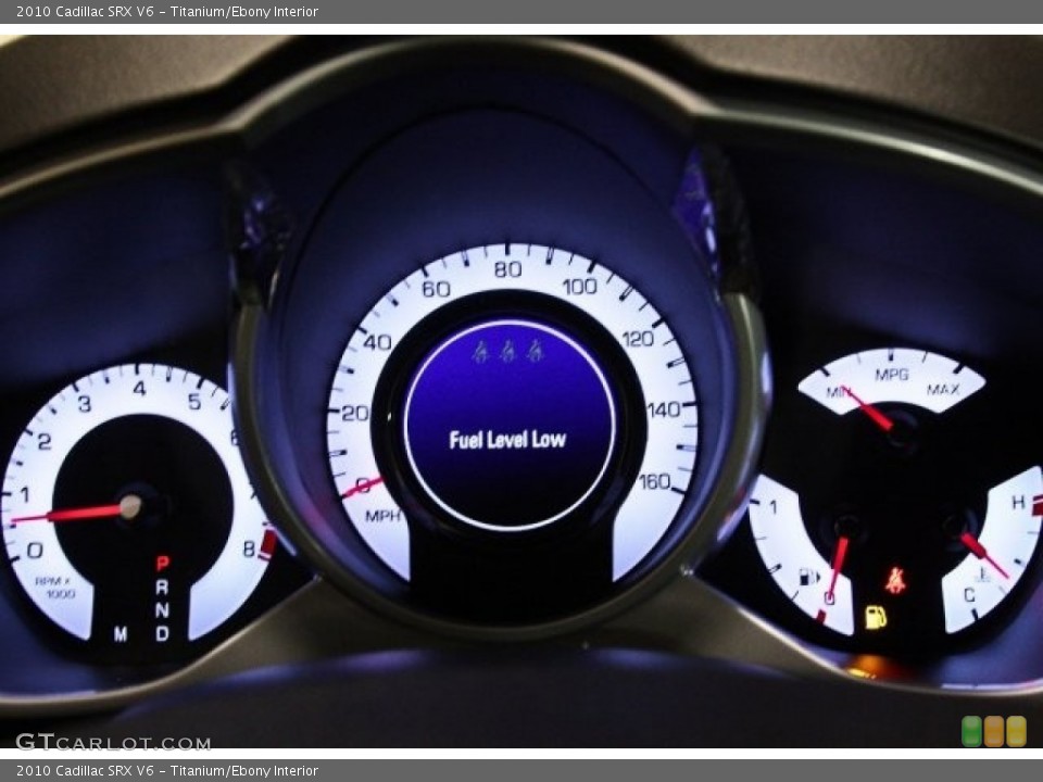 Titanium/Ebony Interior Gauges for the 2010 Cadillac SRX V6 #82515455