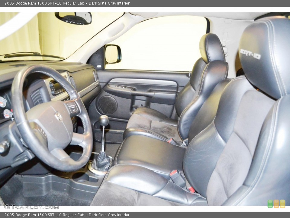 Dark Slate Gray Interior Front Seat for the 2005 Dodge Ram 1500 SRT-10 Regular Cab #82516063