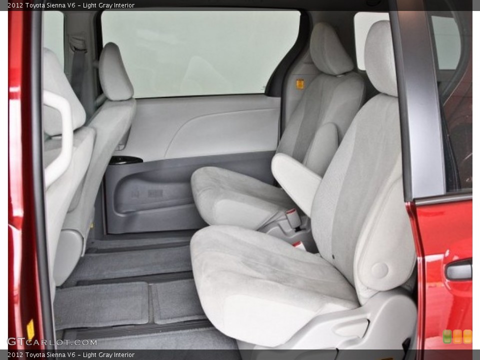 Light Gray Interior Rear Seat for the 2012 Toyota Sienna V6 #82516632