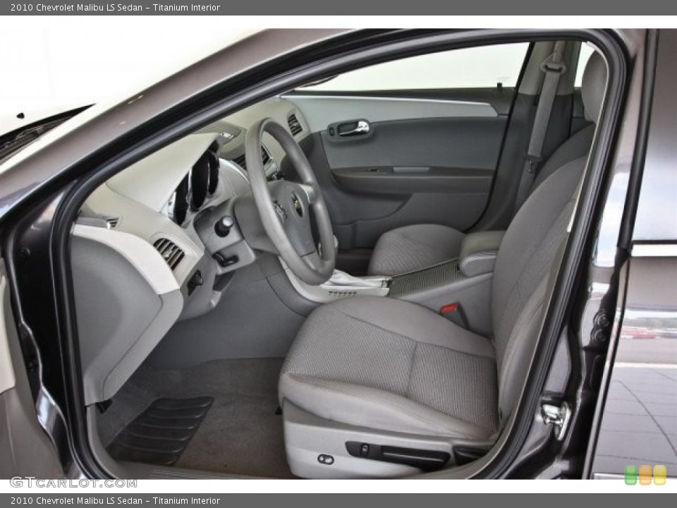 Titanium Interior Front Seat for the 2010 Chevrolet Malibu LS Sedan #82517093