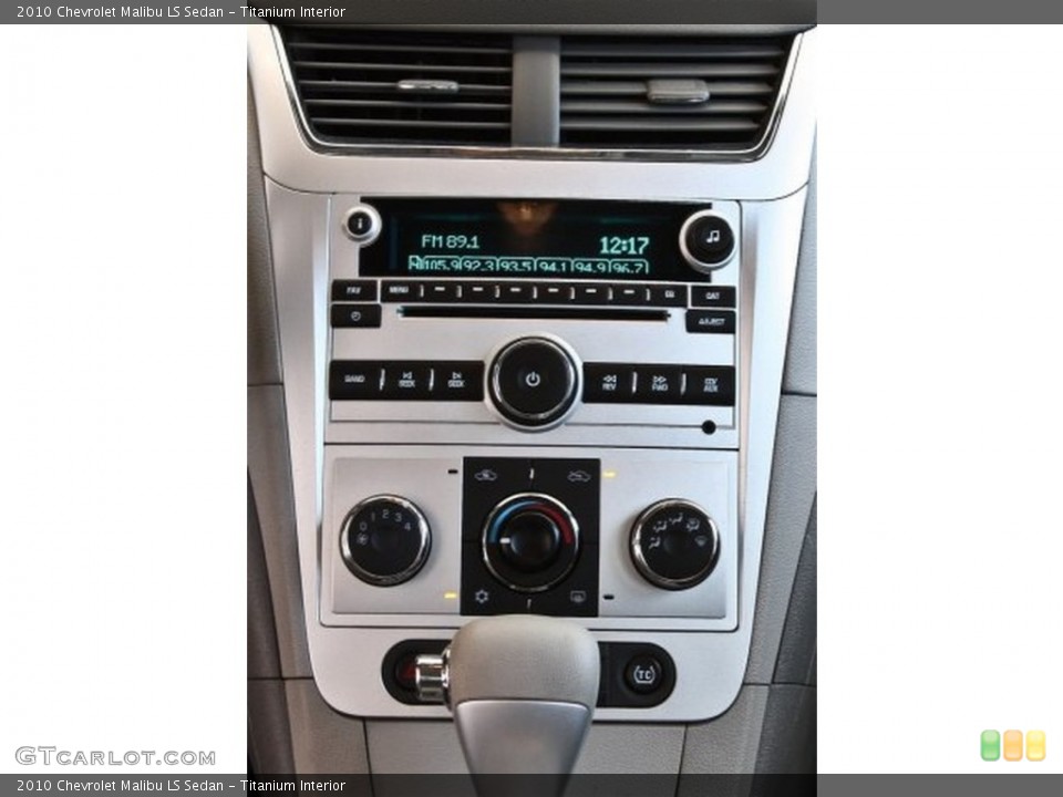 Titanium Interior Controls for the 2010 Chevrolet Malibu LS Sedan #82517138