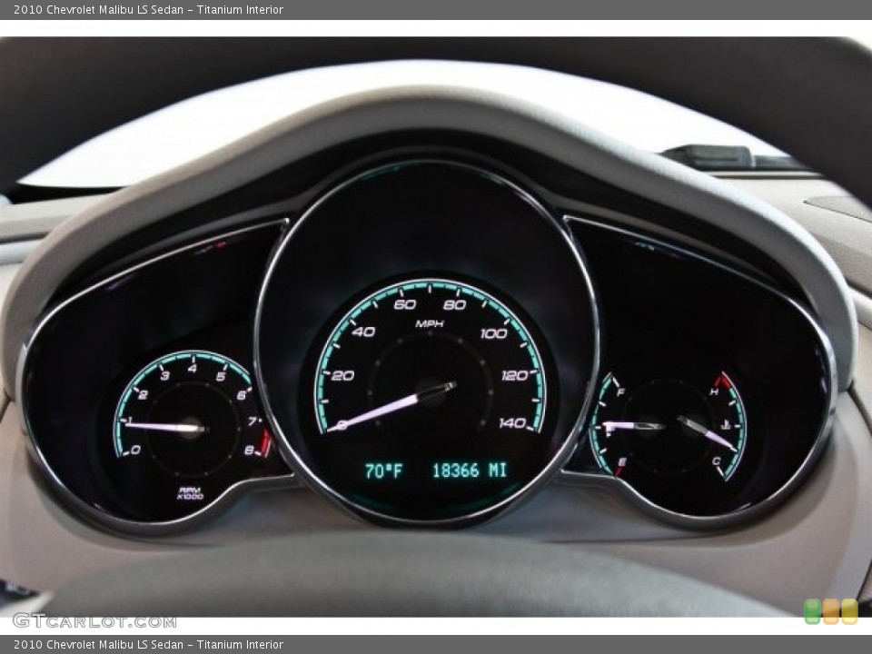 Titanium Interior Gauges for the 2010 Chevrolet Malibu LS Sedan #82517177