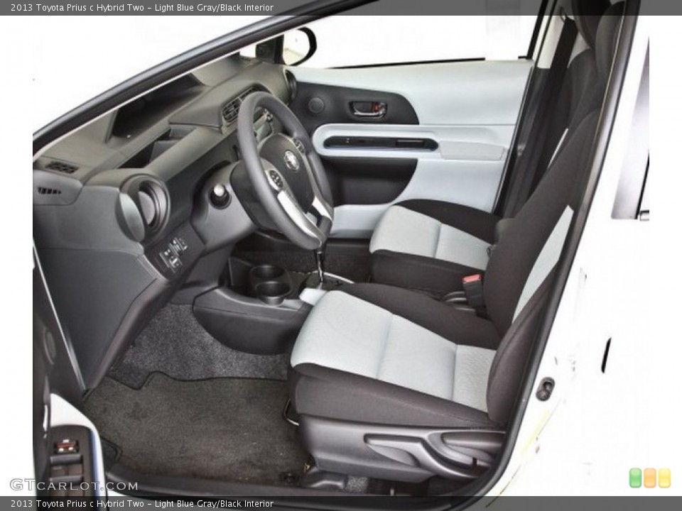 Light Blue Gray/Black Interior Photo for the 2013 Toyota Prius c Hybrid Two #82517710
